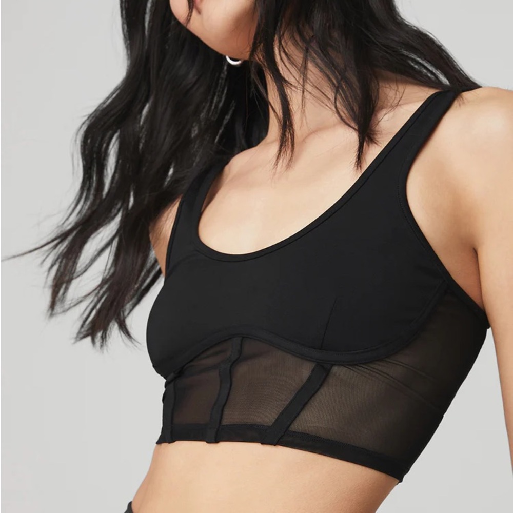 Alo Airbrush mesh corset tank